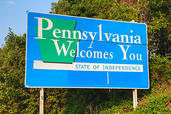 New Pennsylvania Casinos Welcome Sign