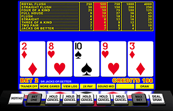 Video Poker Game Example