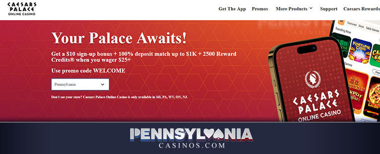 Image of Caesars Palace Online Casino - Welcome Bonus