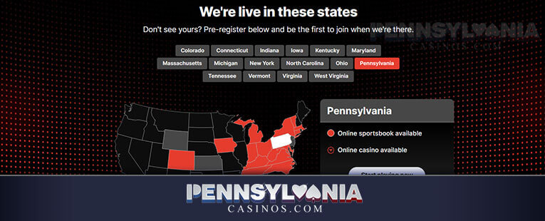 Image of Fanatics Casino - States