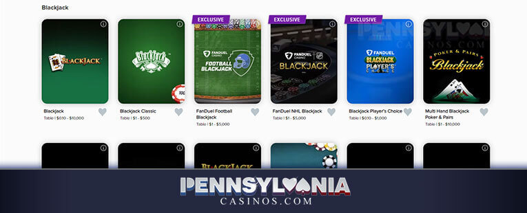 Image of Fanduel Online Casino - Blackjack